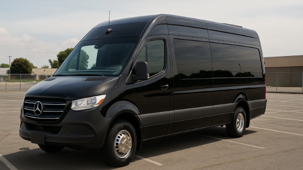 Exterior of Salem Party Bus Company's 14 Passenger Sprinter Limousine in Salem