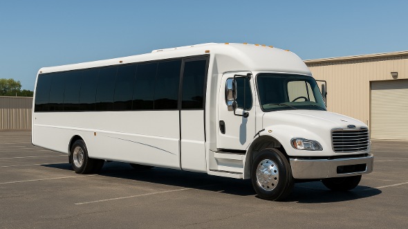 Exterior of Charter Bus Company Beaverton's 25 Passenger Party Bus in Beaverton