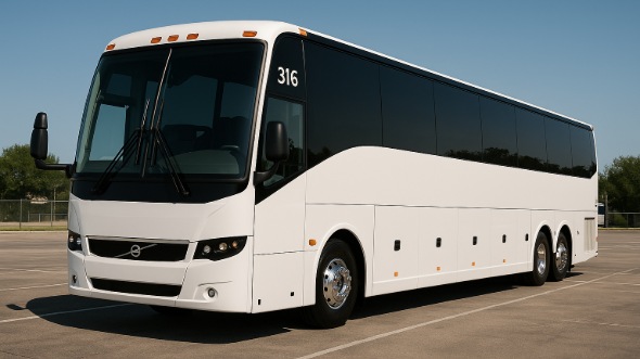 Exterior of Portland Party Bus Company's 46 Passenger Charter Bus in Portland