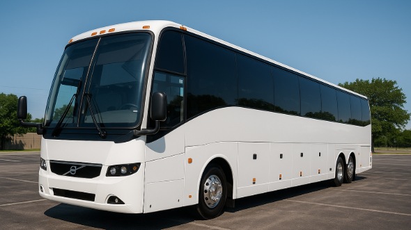 Exterior of Portland Party Bus Company's 55 Passenger Charter Bus in Portland