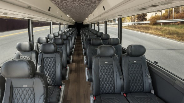 portland 25 passenger minibus interior