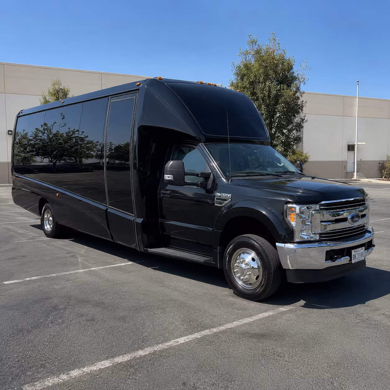 Passenger seating aboard a party bus rental serving Portland