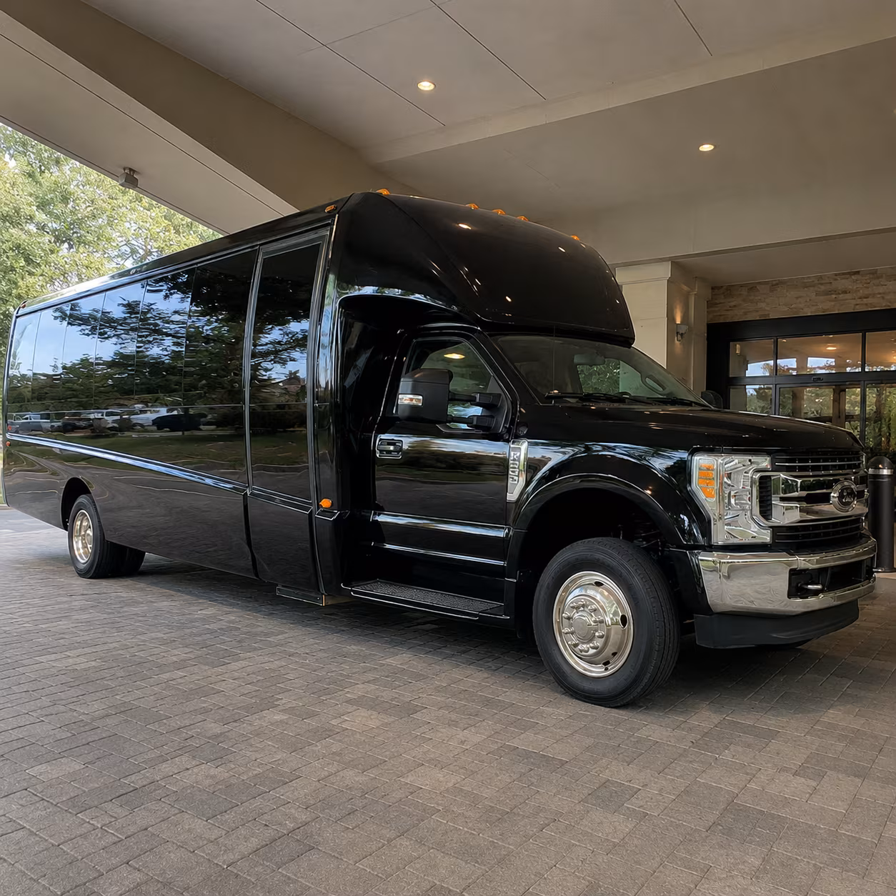 Portland Corporate Transportation party bus exterior