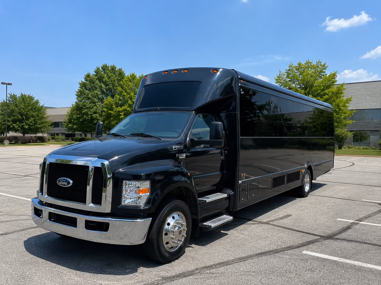 Portland Private Event Transportation party bus exterior