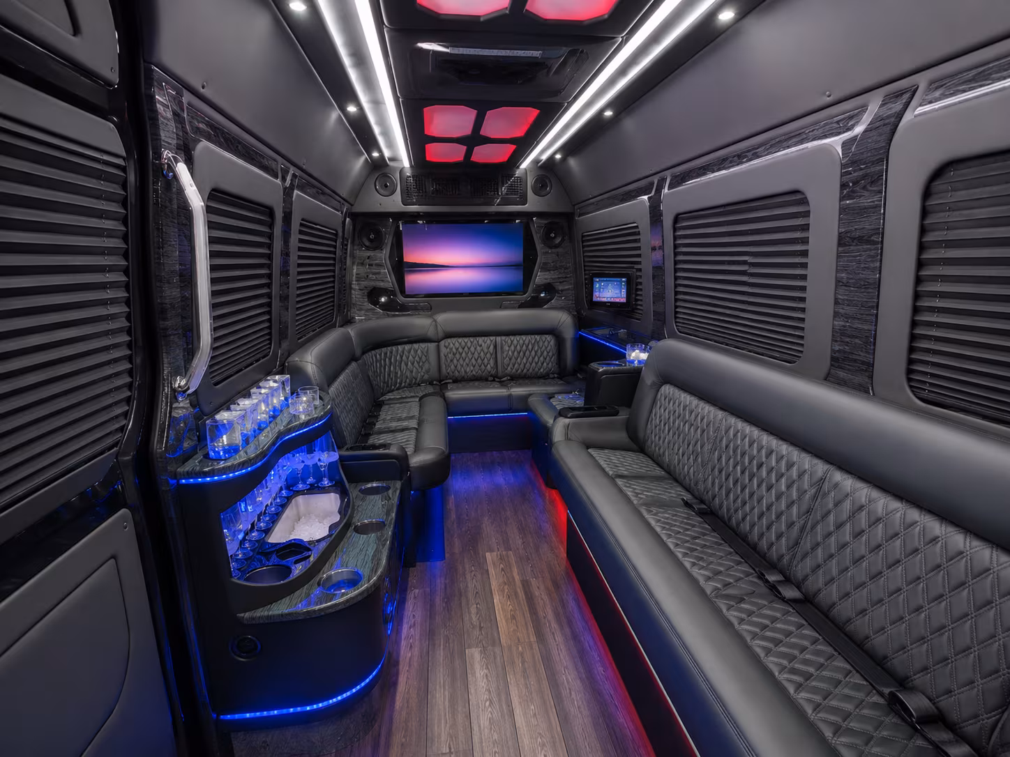 Portland School Event Transportation party bus exterior
