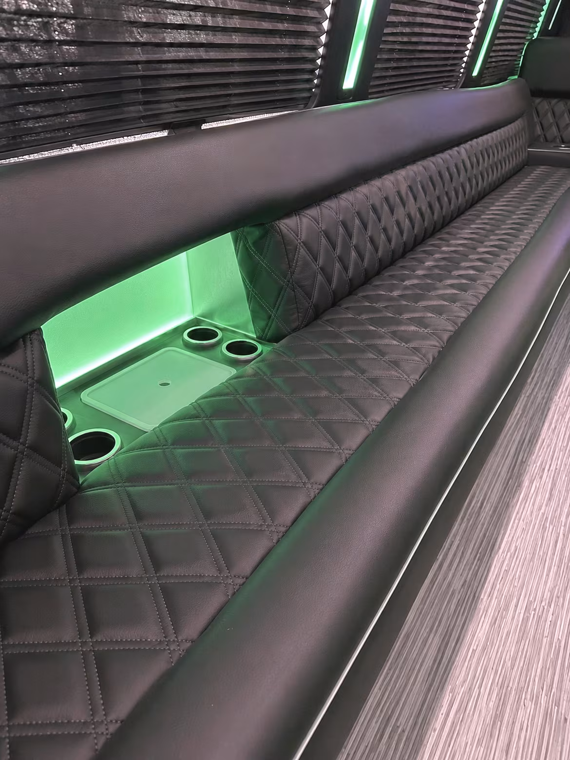 Portland Sporting Event Transportation party bus interior